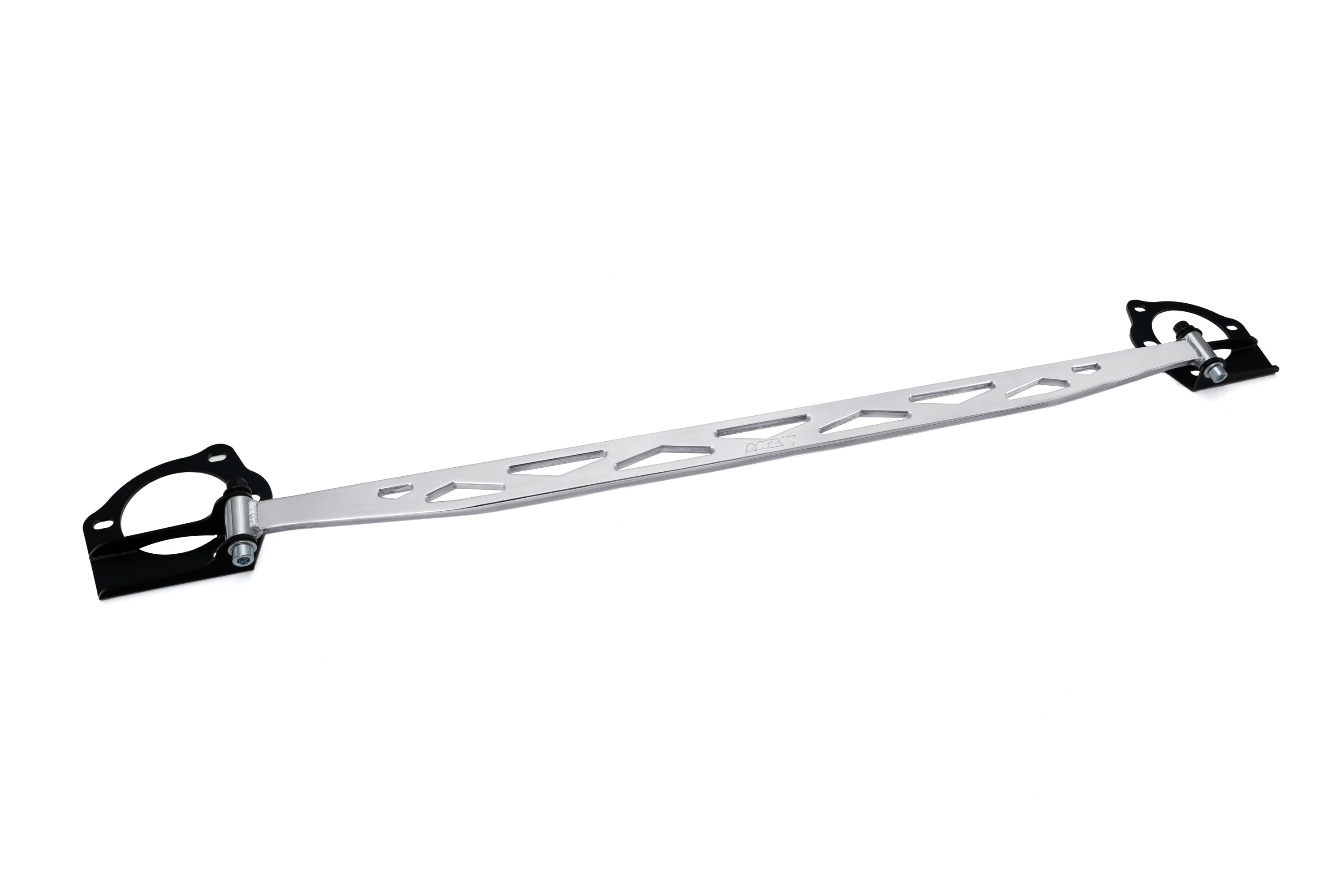 HPS Performance Aluminum Front Strut Tower Brace Bar Polished 42-113P