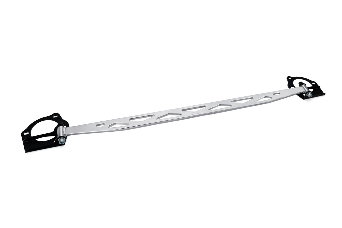 HPS Performance Aluminum Front Strut Tower Brace Bar Polished 42-113P