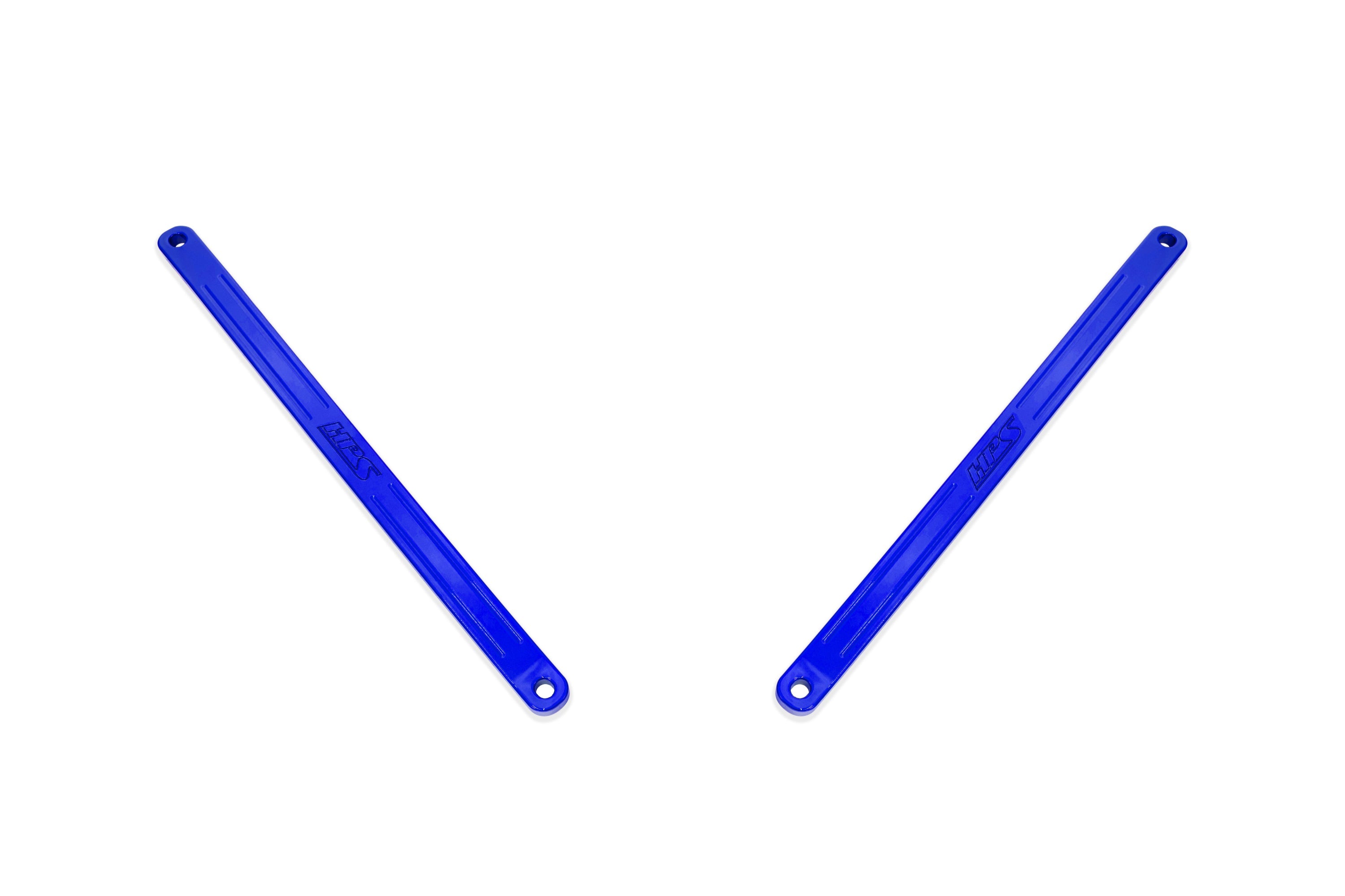 HPS Performance Front Billet Strut Bar Cross Brace, Blue, 42-115BL