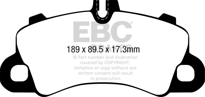 EBC 2018+ Porsche Cayenne (3rd Gen) 3.0L Turbo Yellowstuff Front Brake Pads