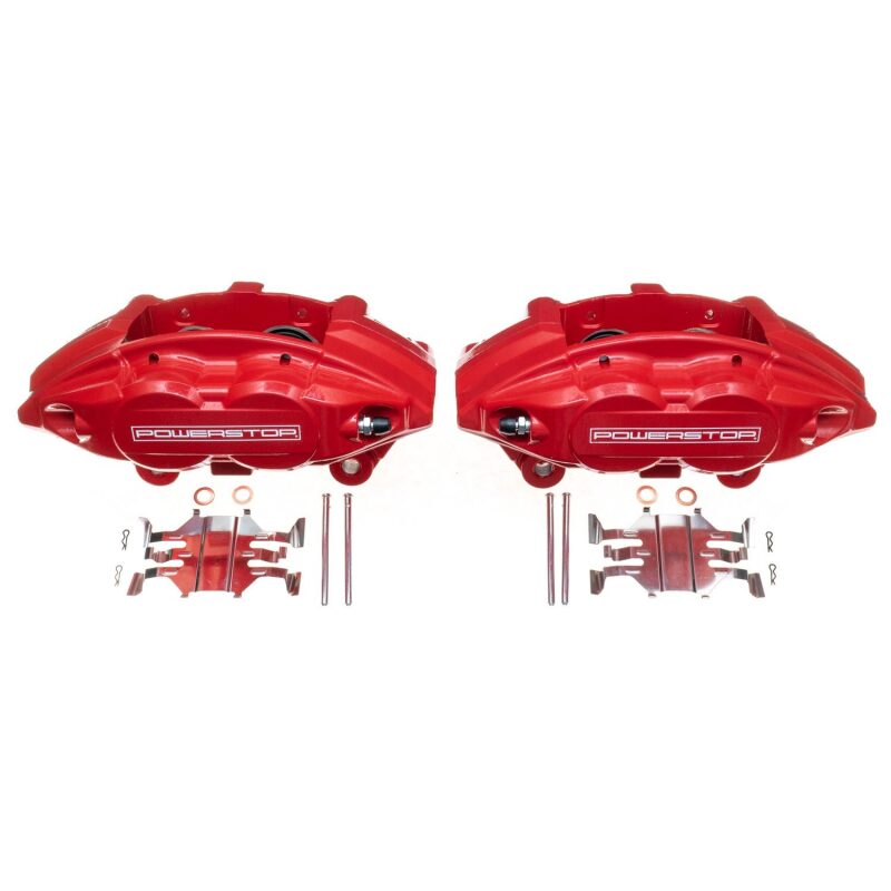 Power Stop 09-19 Nissan 370Z Front Red Calipers w/o Brackets - Pair