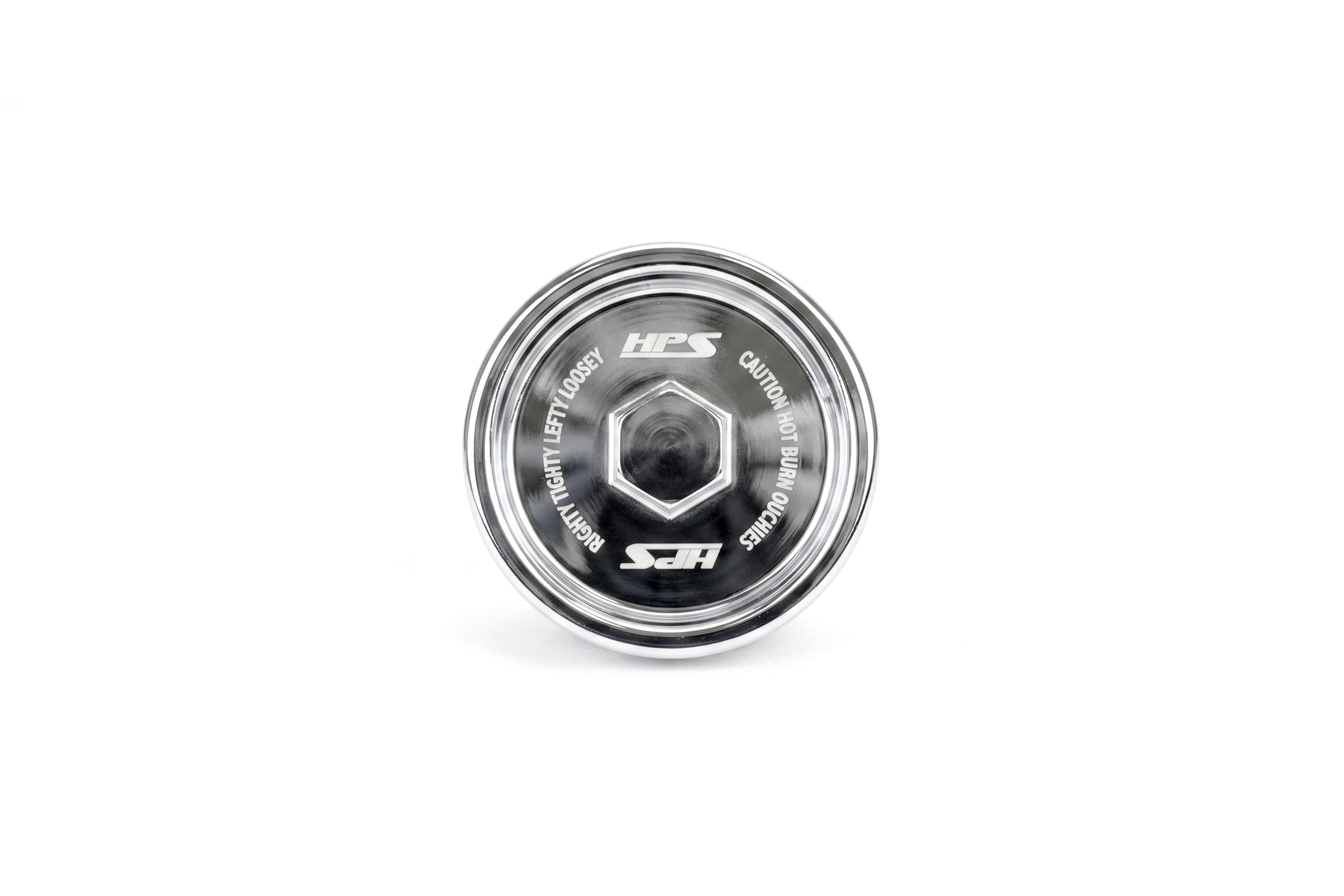 HPS Performance Billet Aluminum Engine Oil Filler Cap, Chrome, 5269-110C