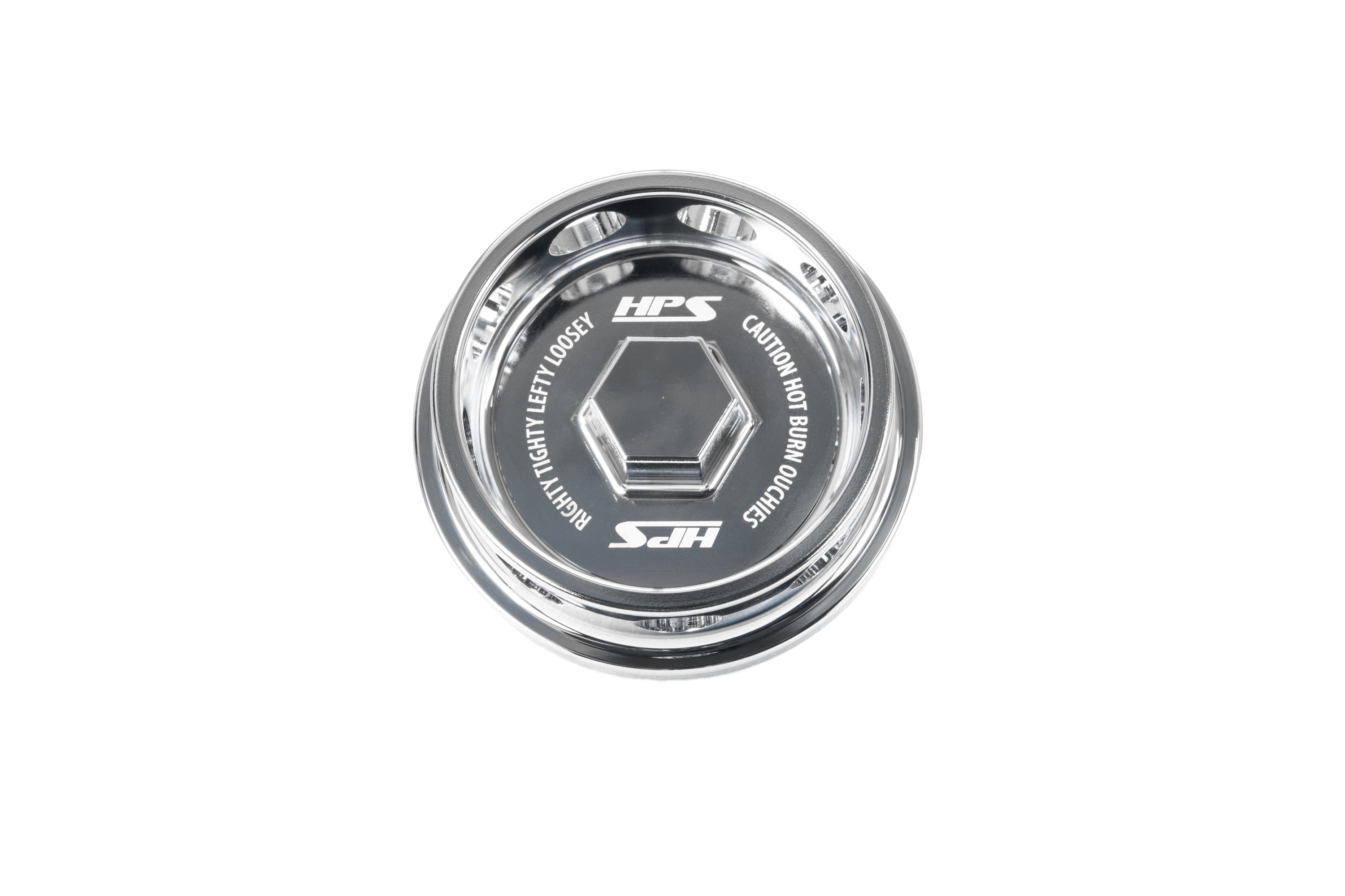 HPS Performance Billet Aluminum Engine Oil Filler Cap, Chrome, 5269-111C