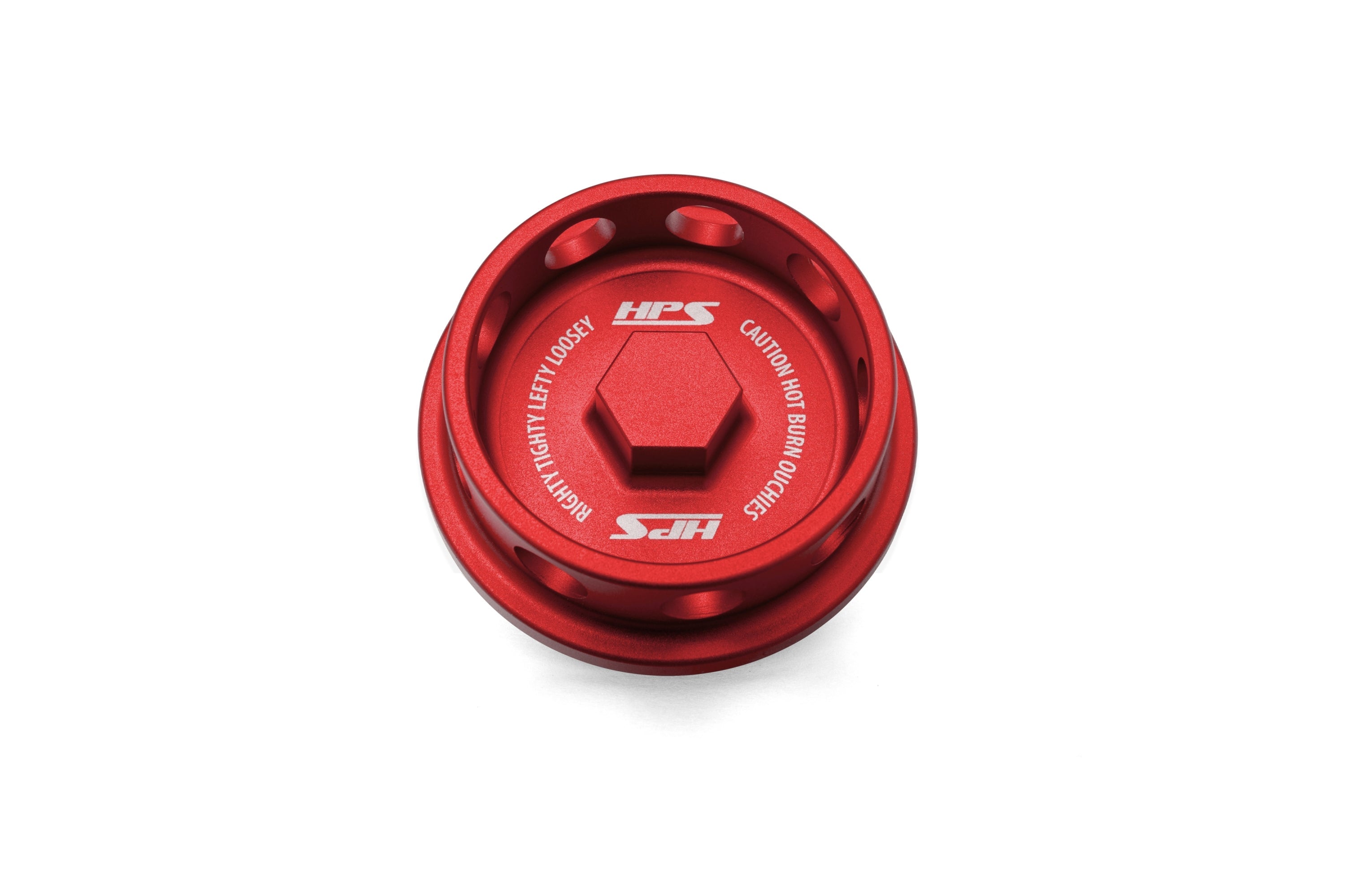 HPS Performance Billet Aluminum Engine Oil Filler Cap, Red, 5269-111R