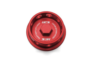 HPS Performance Billet Aluminum Engine Oil Filler Cap Red 5269-107R