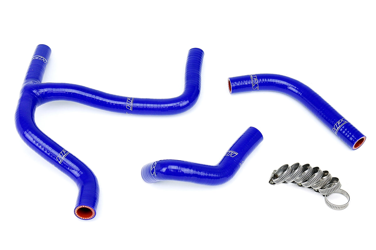 HPS Performance High Temp Reinforced Silicone Radiator Coolant Hose Kit Blue 57-1255-BLUE