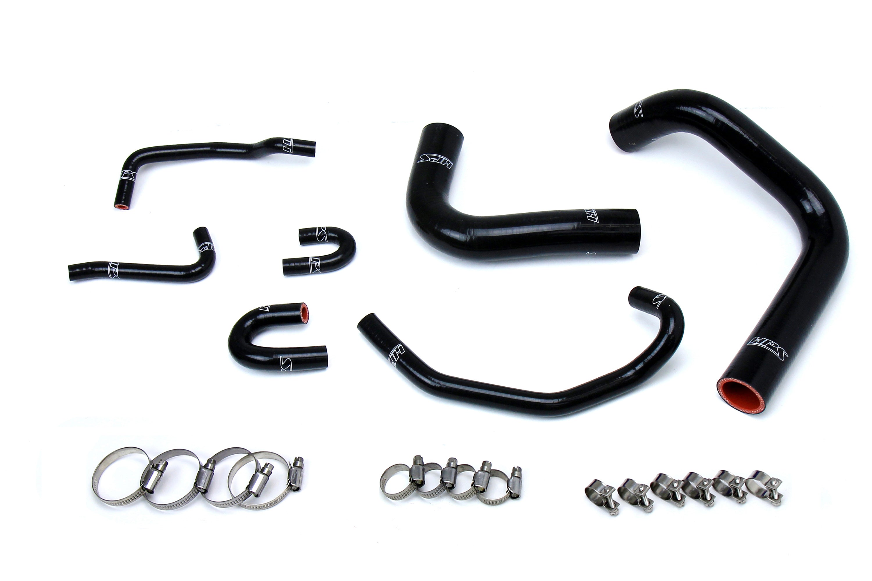 HPS Performance High Temp Reinforced Silicone Radiator Coolant Hose Kit Black 57-1323R-BLK