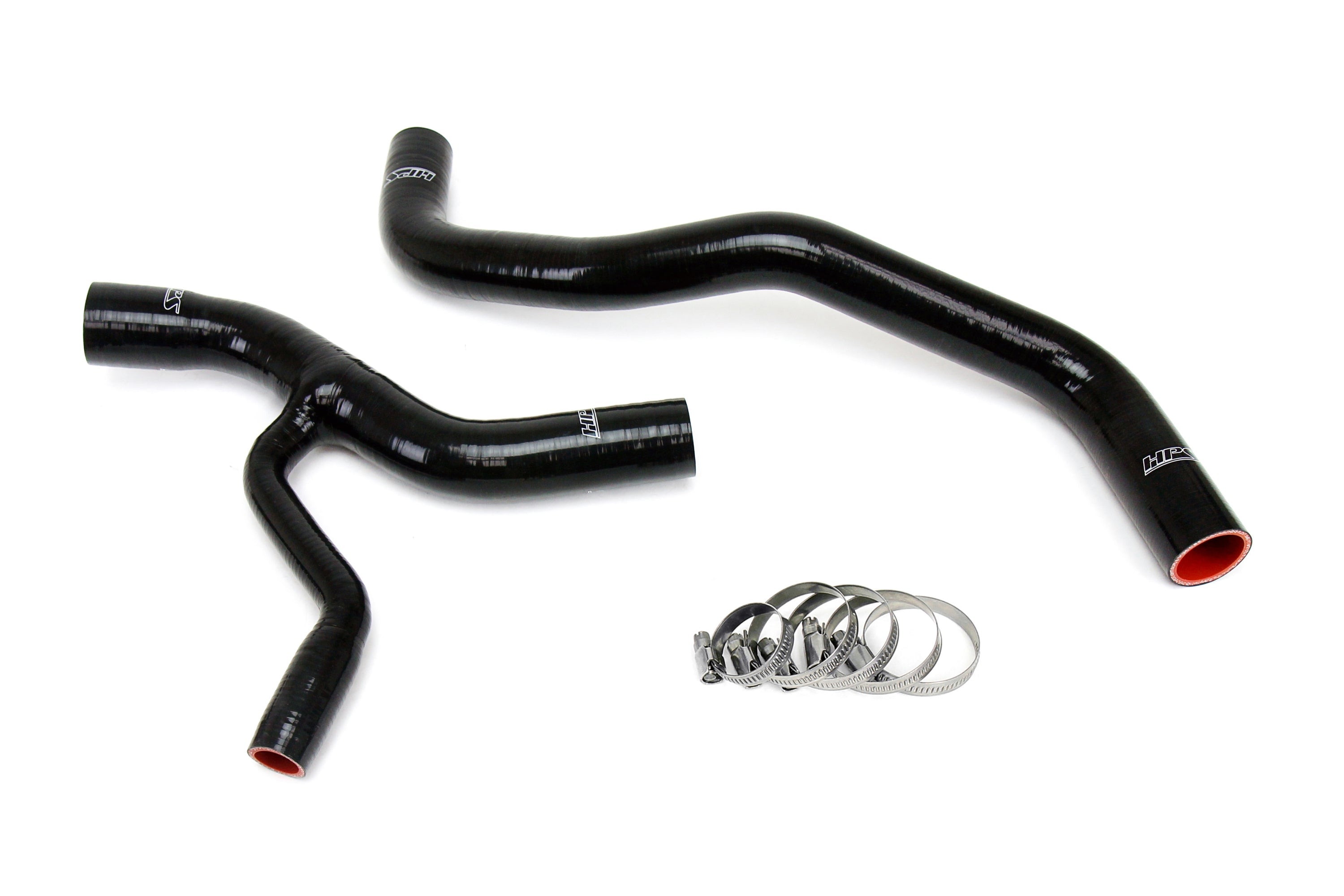 HPS Performance Silicone Radiator Coolant Hose Kit, Black, 57-1416R-BLK