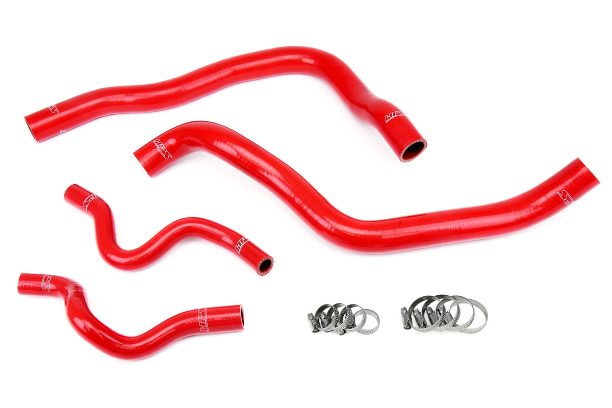 HPS Performance High Temp Reinforced Silicone Radiator Coolant Hose Kit Red 57-1417-RED