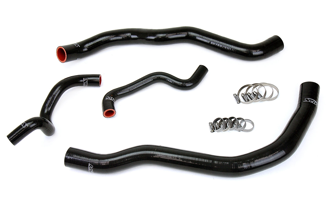 HPS Performance High Temp Reinforced Silicone Radiator Coolant Hose Kit Black 57-1418-BLK