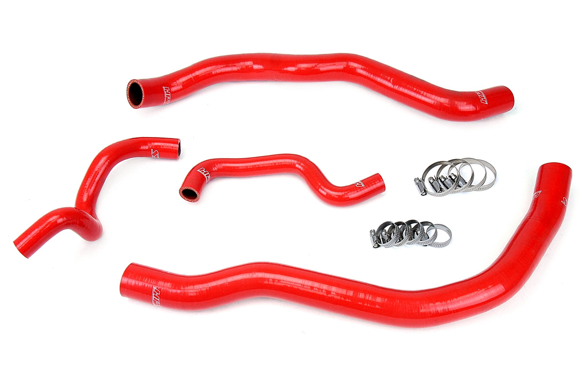 HPS Performance High Temp Reinforced Silicone Radiator Coolant Hose Kit Red 57-1418-RED