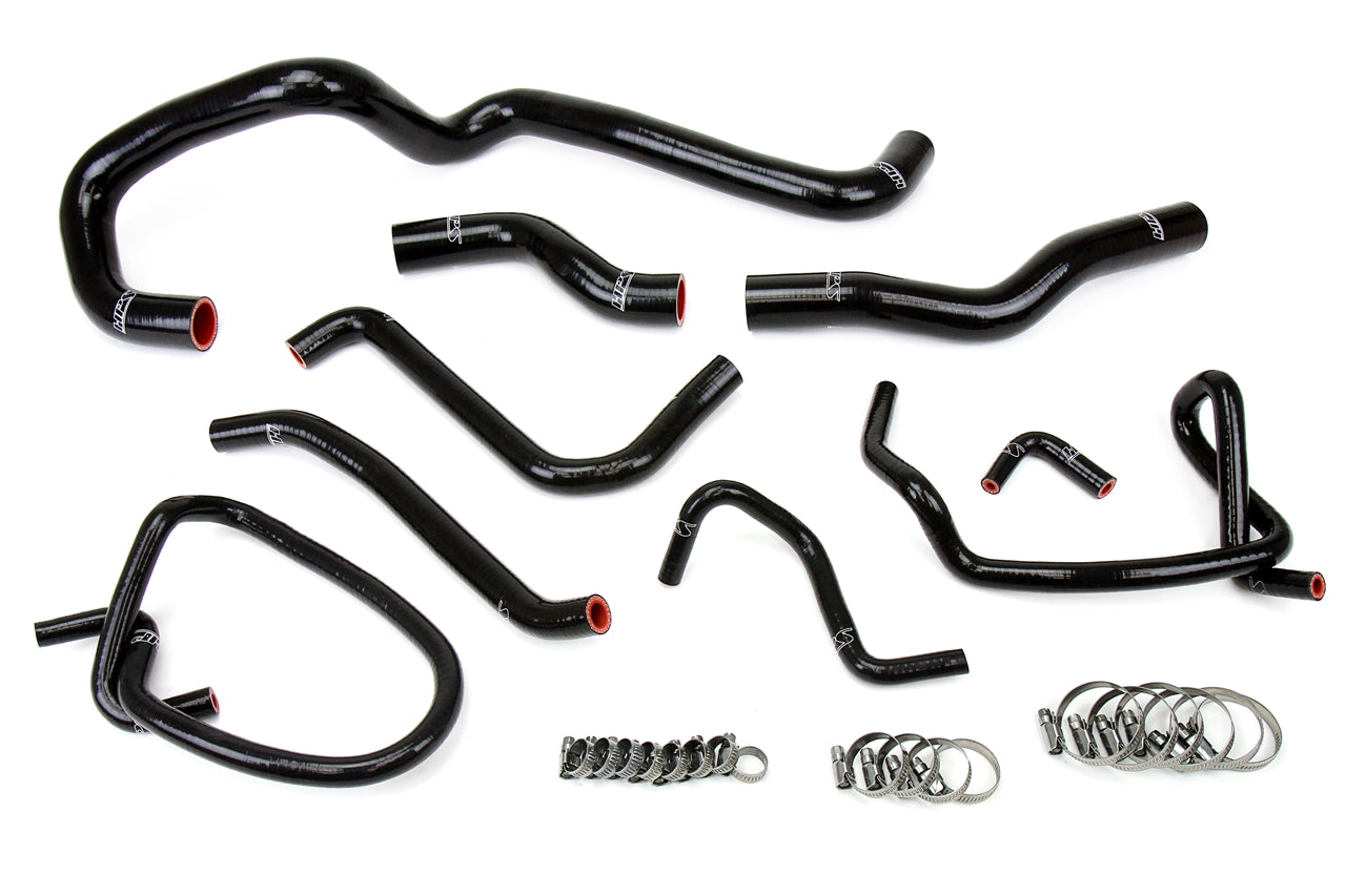 HPS Performance High Temp Reinforced Silicone Radiator Coolant Hose Kit Black 57-1423-BLK