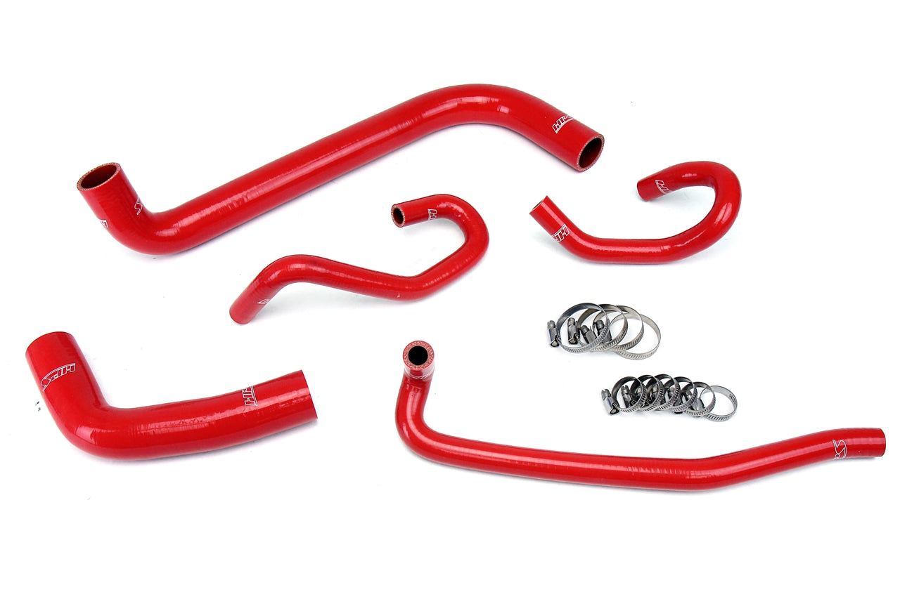 HPS Performance High Temp Reinforced Silicone Radiator and Heater Coolant Hose Kit Red 57-1425-RED