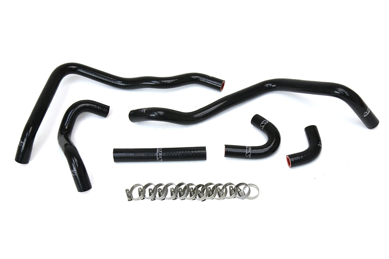 HPS Performance High Temp Reinforced Silicone Heater Coolant Hose Kit Black 57-1433-BLK