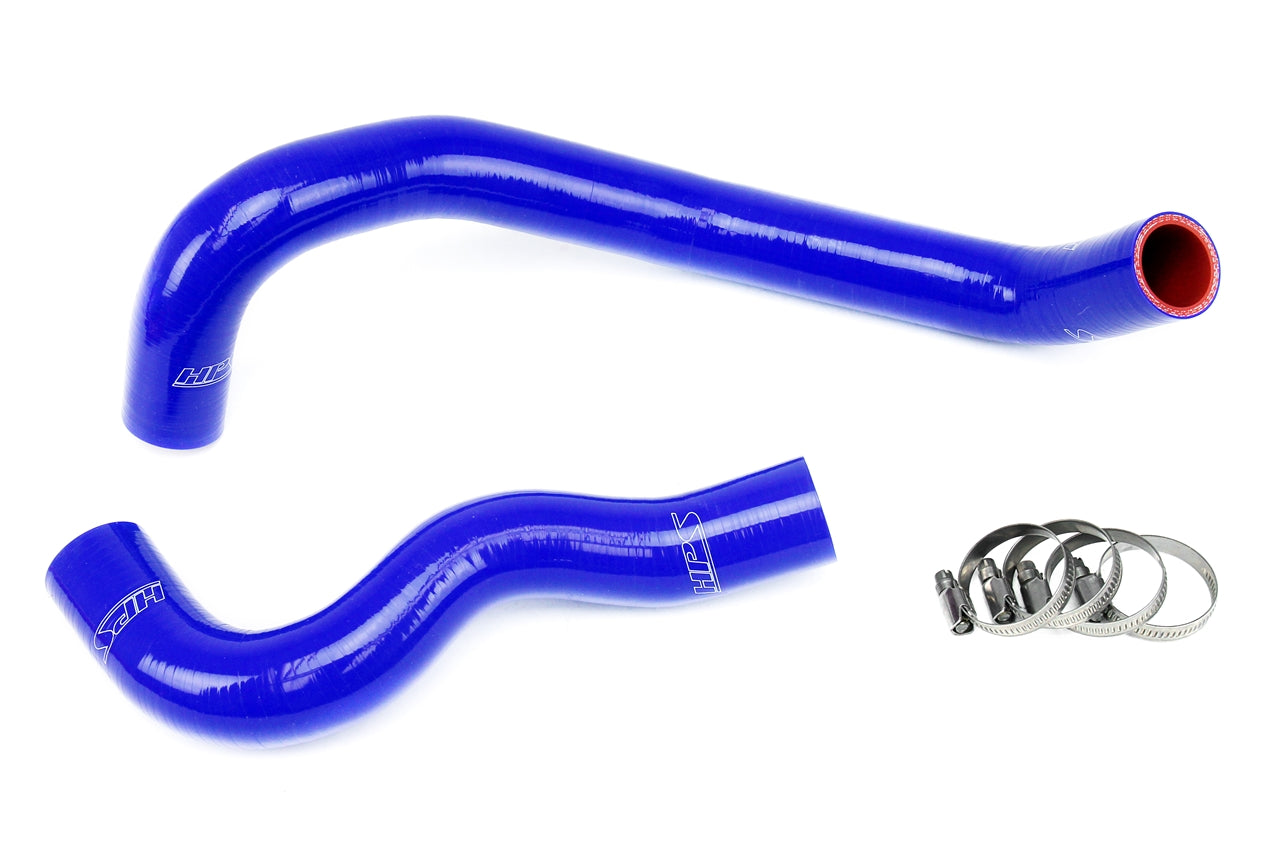 HPS Performance High Temp Reinforced Silicone Radiator Coolant Hose Kit Blue 57-1438-BLUE