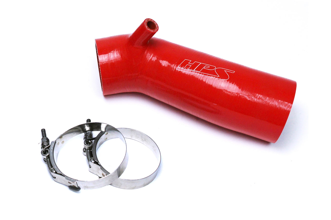 HPS Performance High Temp Reinforced Silicone Air Intake Hose Kit Red 57-1445-RED