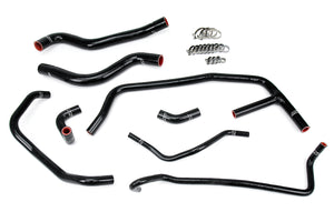 HPS Performance High Temp Reinforced Silicone Radiator and Heater Coolant Hose Kit Black 57-1452-BLK