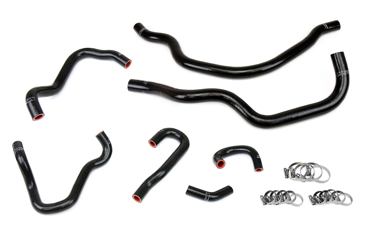 HPS Performance High Temp Reinforced Silicone Radiator and Heater Coolant Hose Kit Black 57-1490-BLK