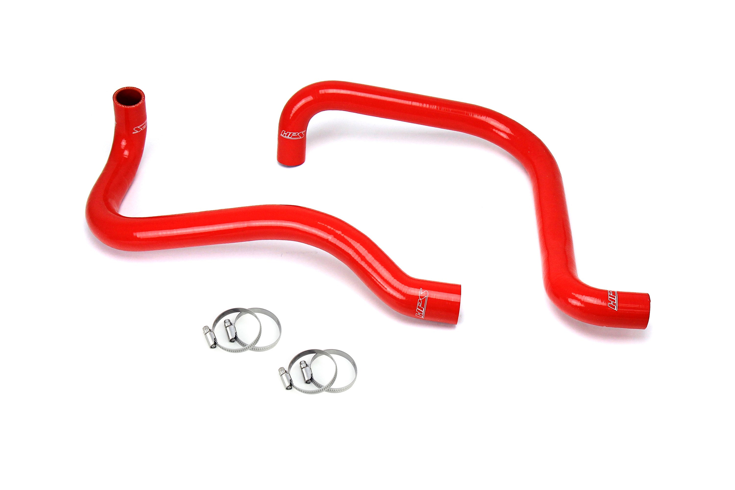 HPS Performance Silicone Radiator Coolant Hose Kit, Red, 57-1589R-RED