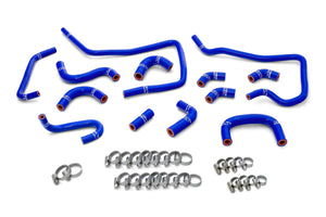 HPS Performance High Temp Reinforced Silicone Ancillary Coolant Hose Kit, Blue, 57-1806-BLUE