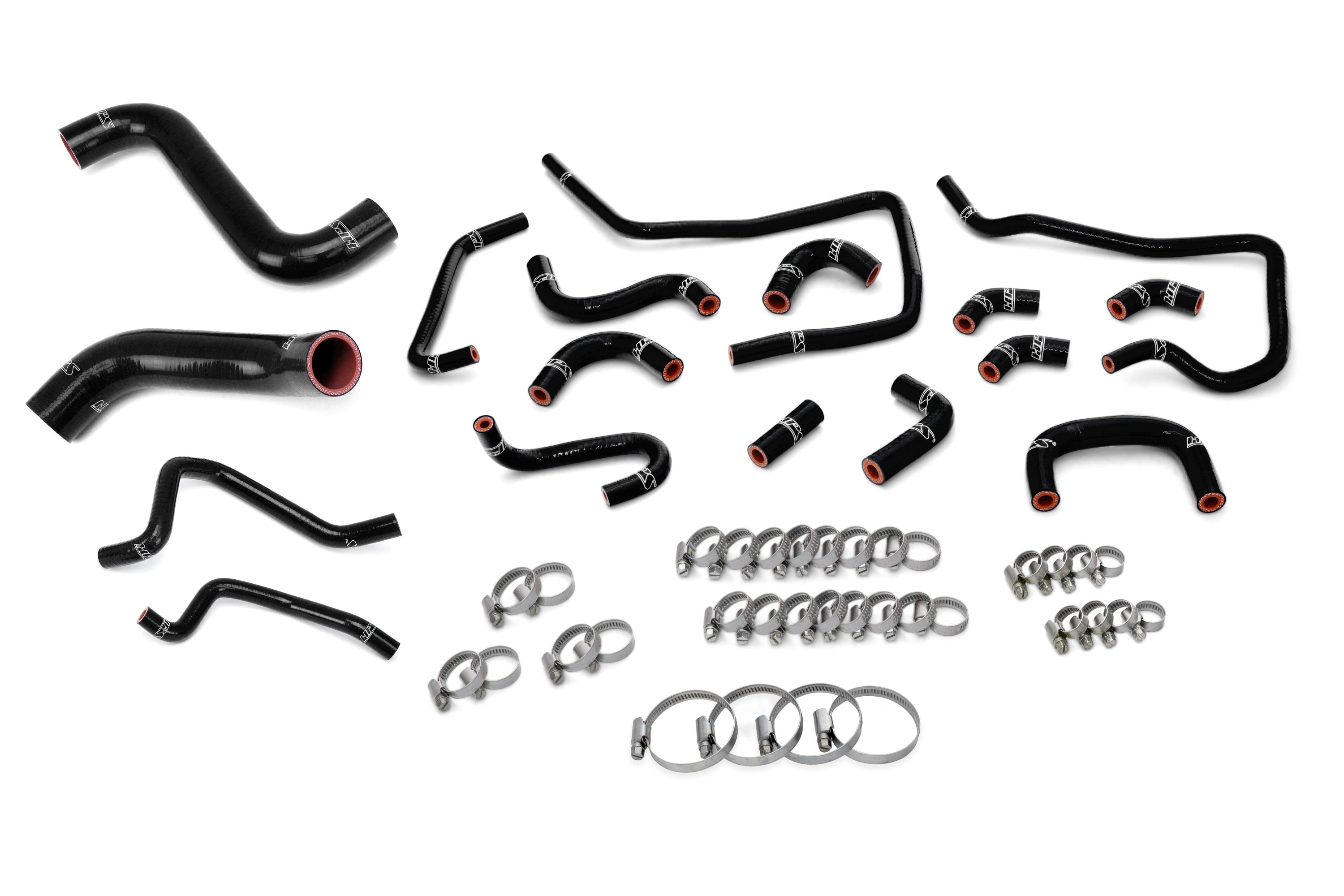 HPS Performance Silicone Radiator, Heater and Ancillary Coolant Hose Kit, Black, 57-1813-BLK