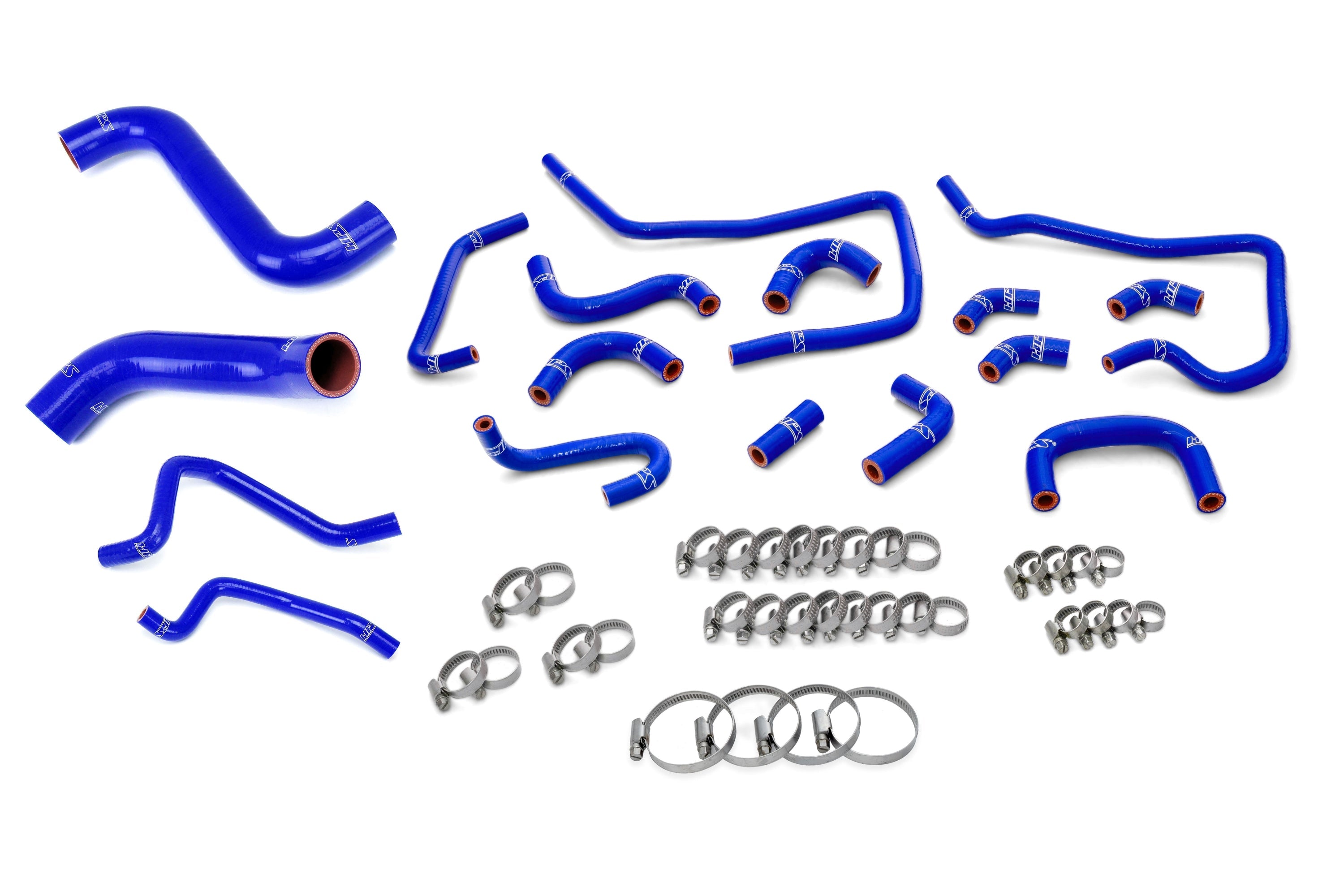 HPS Performance Silicone Radiator, Heater and Ancillary Coolant Hose Kit, Blue, 57-1813-BLUE
