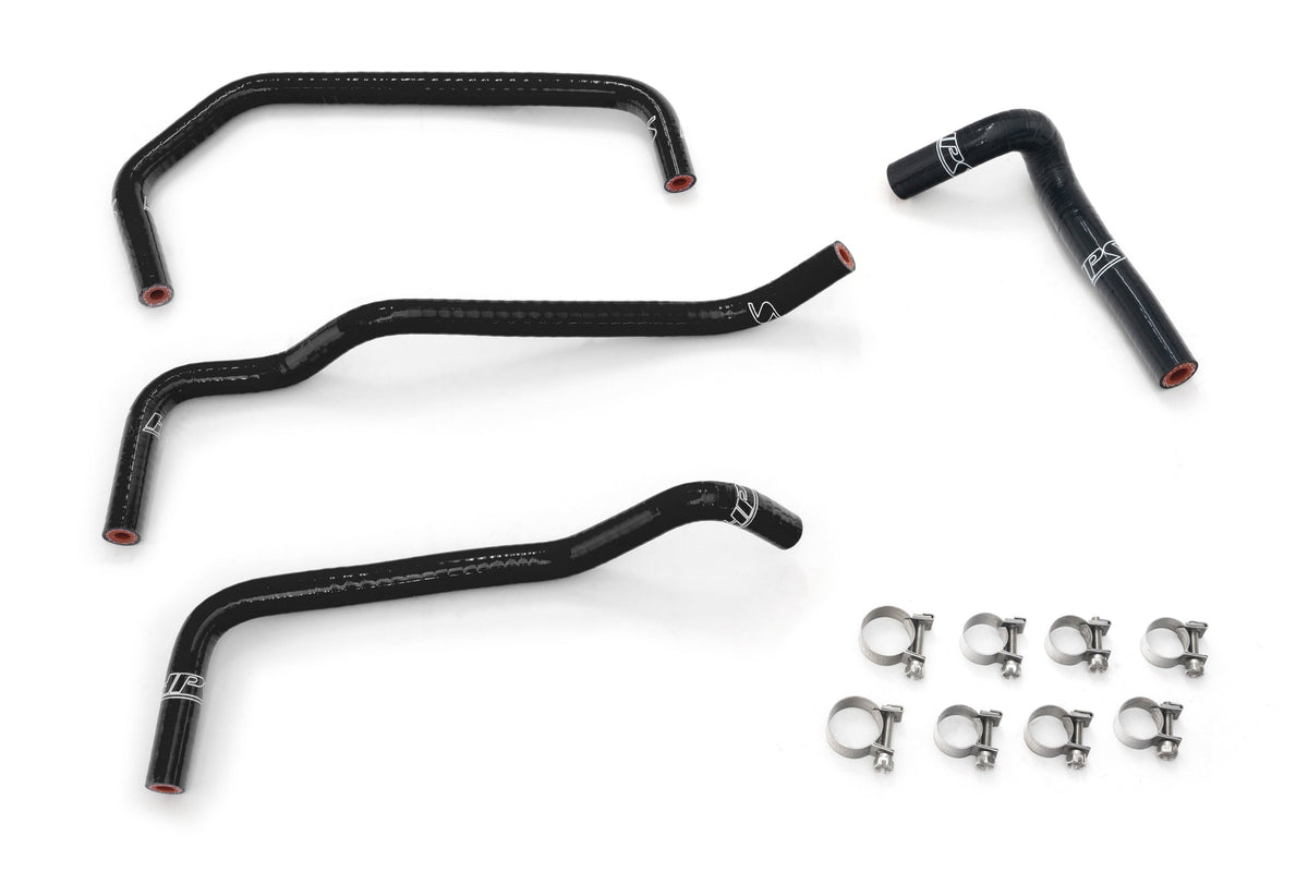 HPS Performance High Temp Reinforced Silicone Ancillary Coolant Hose Kit Black 57-2158-BLK