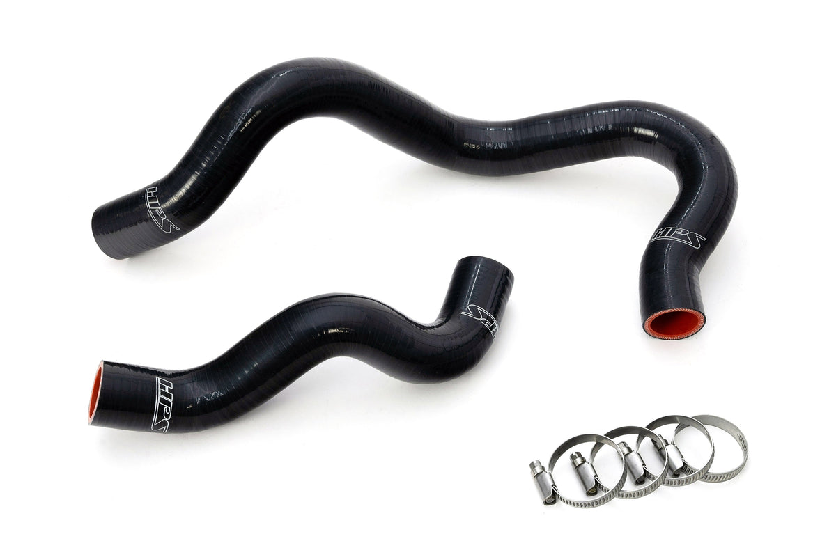 HPS Performance High Temp Reinforced Silicone Radiator Coolant Hose Kit Black 57-2192-BLK