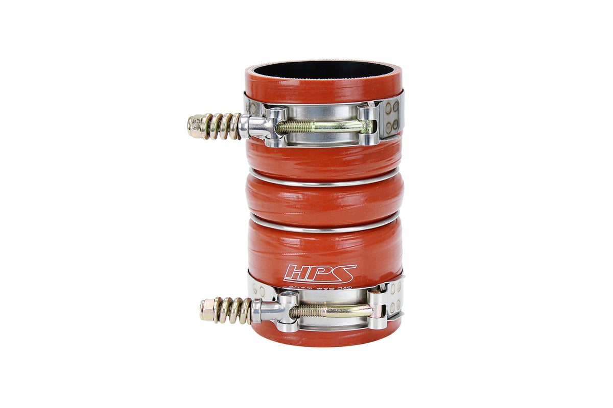 HPS Silicone Intercooler Boot Hose with Clamps Orange 57-2239 replace OEM part # 3C34-6C640-CA 3C34-6C640-DA