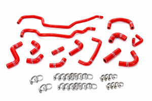 HPS Performance High Temp Reinforced Silicone Ancillary Coolant Hose Kit, Red, 57-2256-RED