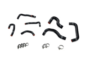 HPS Performance High Temp Reinforced Silicone Ancillary and Oil Cooler Coolant Hose Kit, Black, 57-2274-BLK