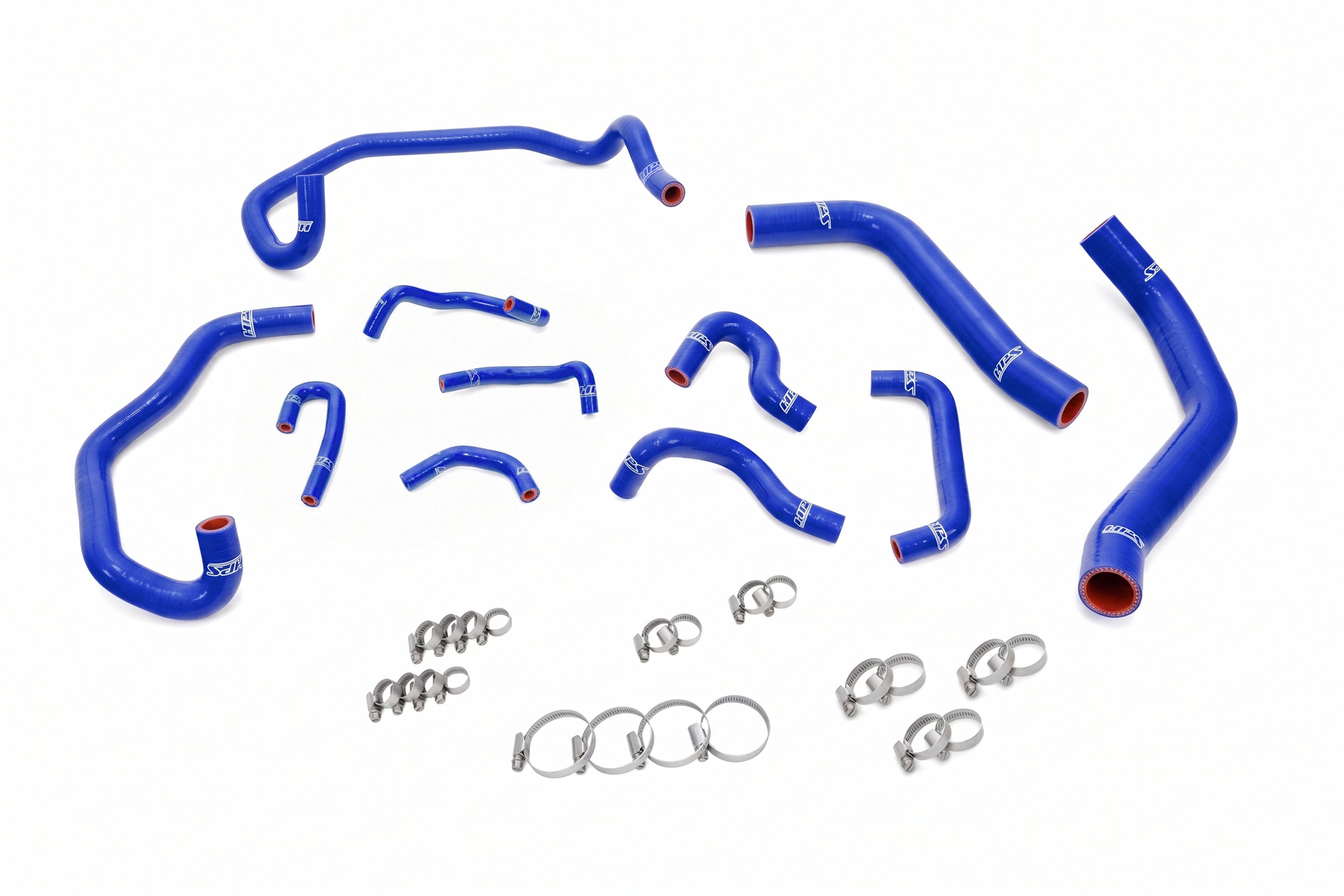 HPS Performance High Temp Reinforced Silicone Radiator, Heater and Ancillary Coolant Hose Kit, Blue, 57-2280-BLUE