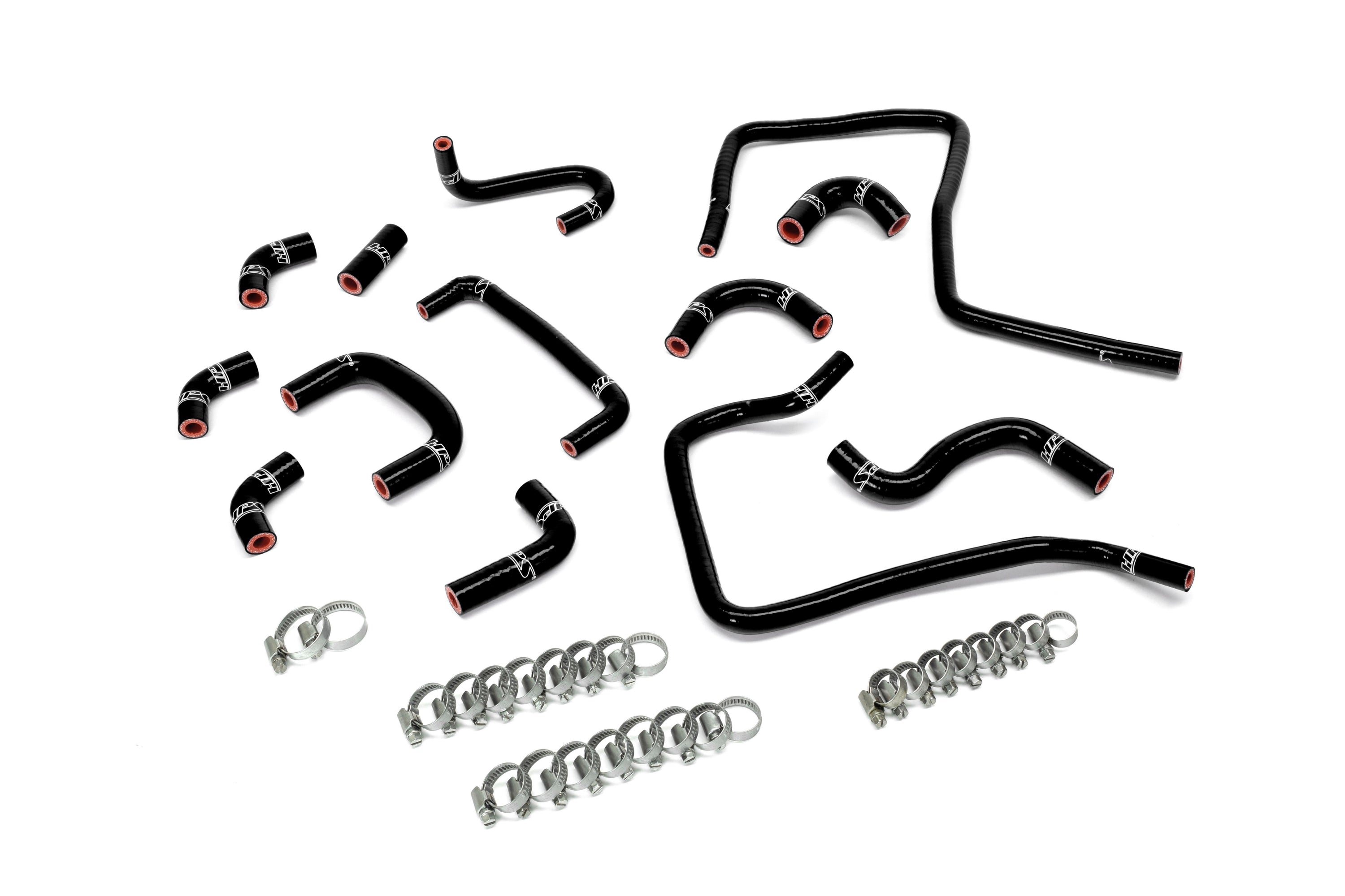 HPS Performance Silicone Ancillary Coolant Hose Kit, Black, 57-2303-BLK