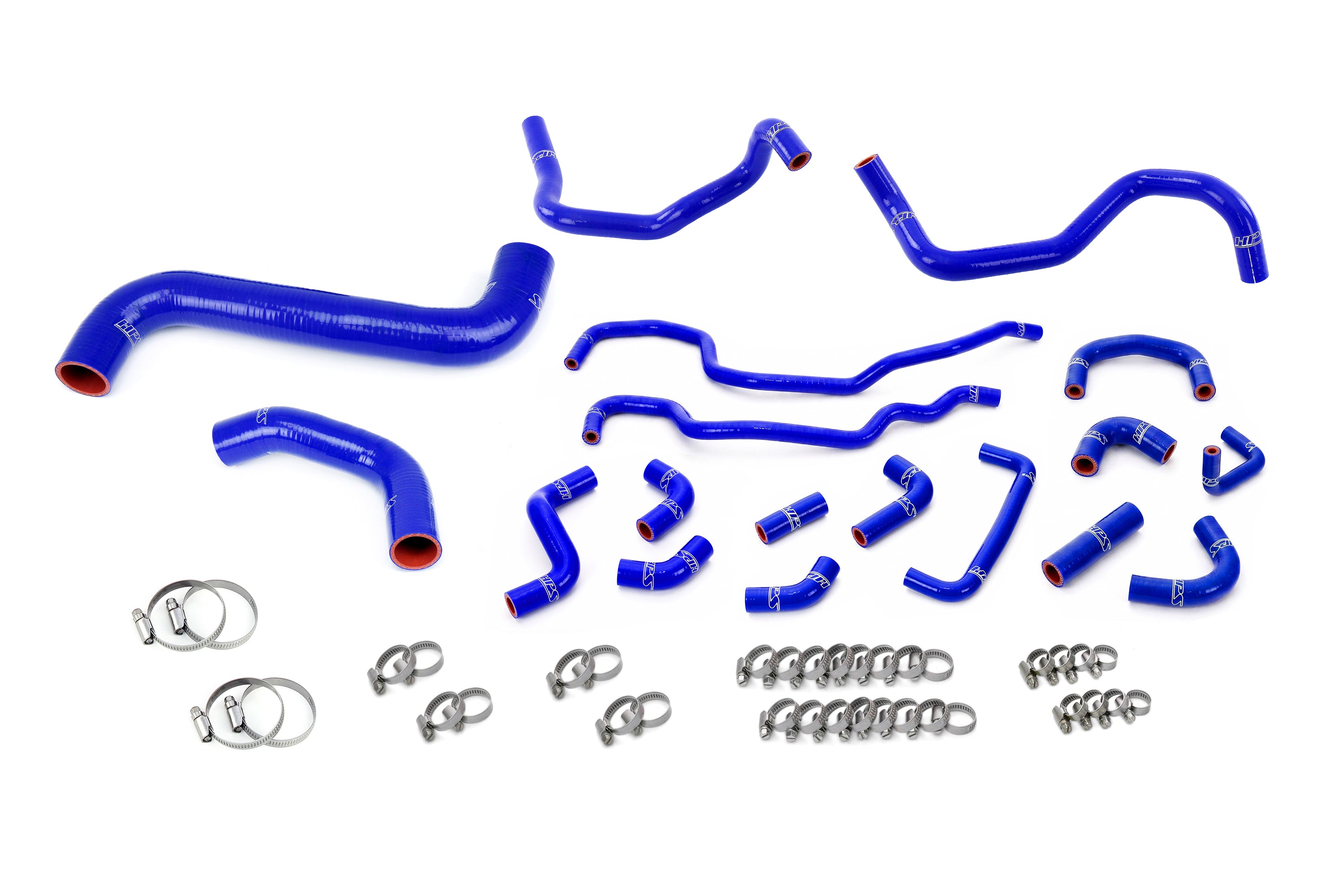 HPS Performance High Temp Reinforced Silicone Radiator, Heater and Ancillary Coolant Hose Kit, Blue, 57-2318-BLUE