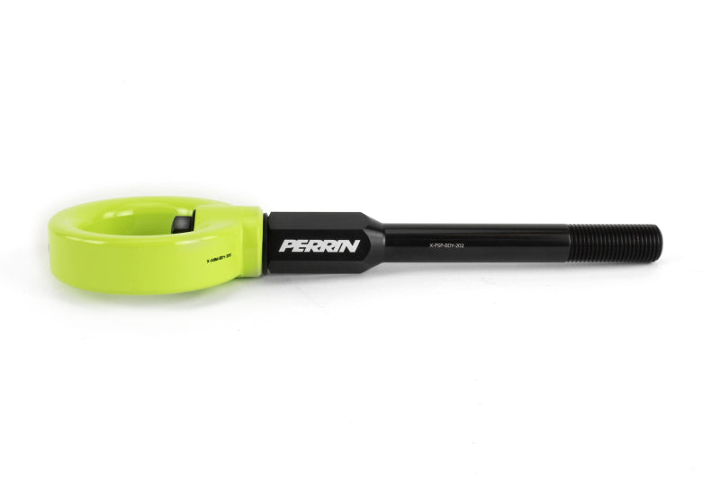 PERRIN 02-07 Subaru WRX/STI Tow Hook Kit (Front) - Neon Yellow