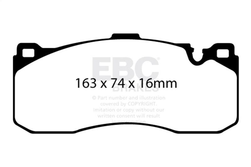 EBC 08-10 BMW 135 3.0 Twin Turbo Yellowstuff Front Brake Pads