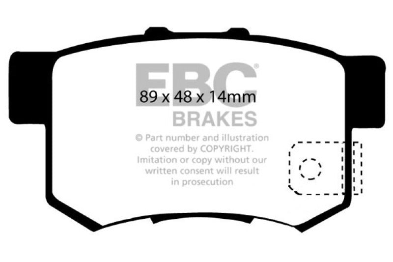 EBC 97 Acura CL 2.2 Ultimax2 Rear Brake Pads