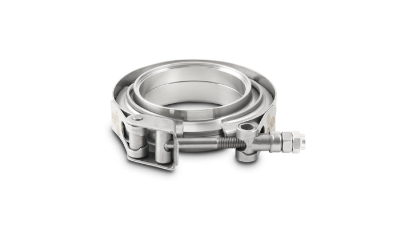 Vibrant T304 SS V-Band Flange Assembly for 2.75in O.D. Tubing incl 2 V-Band flanges & 1 V-Band Clamp