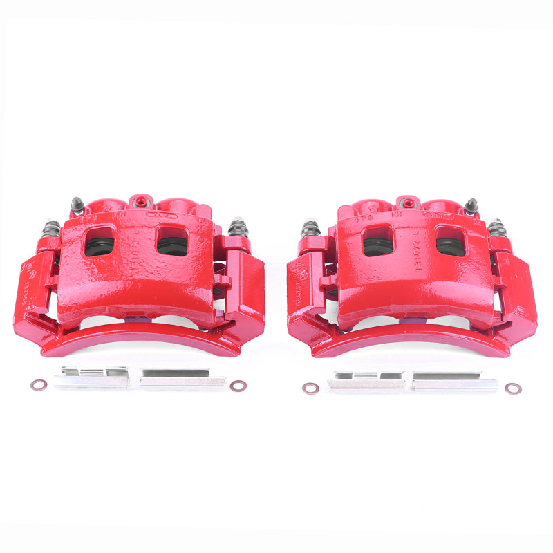 Power Stop 00-01 Dodge Ram 1500 Front Red Calipers w/Brackets - Pair