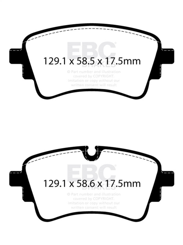 EBC 2020+ Audi A4 B9 2.0T Yellowstuff Rear Brake Pads