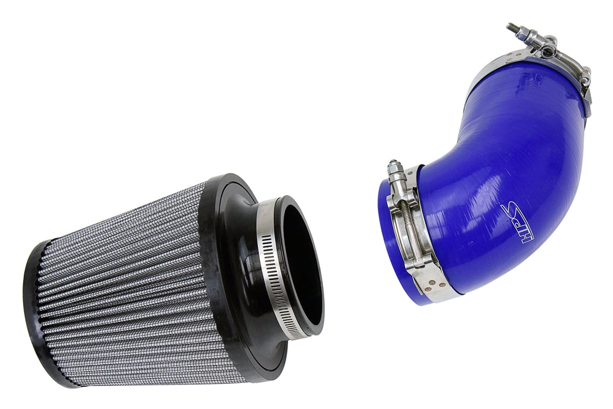 HPS Performance Silicone Air Intake Kit Blue 827-276BL