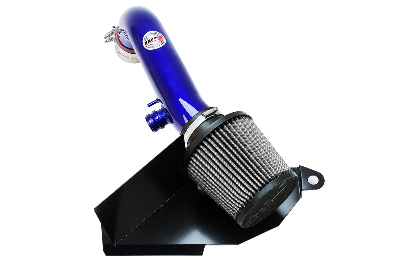 HPS Performance Air Intake Kit with Heat Shield, Blue, 827-577BL