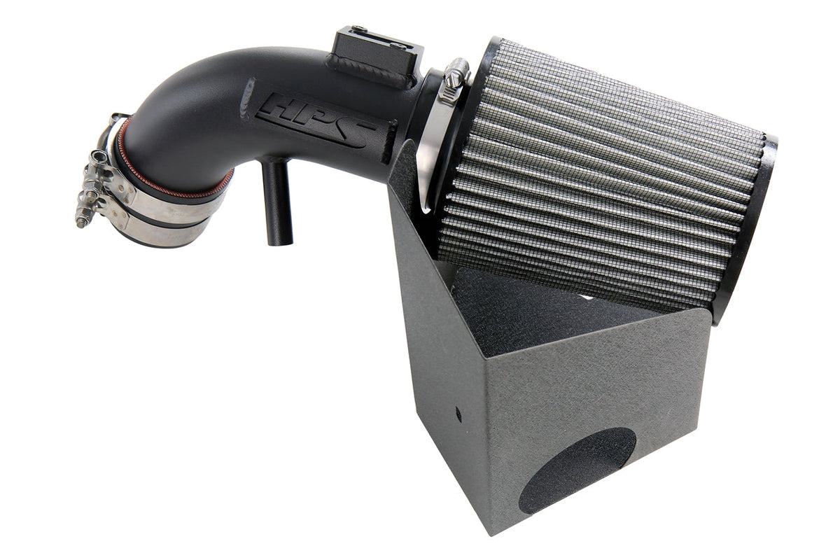 HPS Performance Air Intake Kit with Heat Shield Black 827-694WB