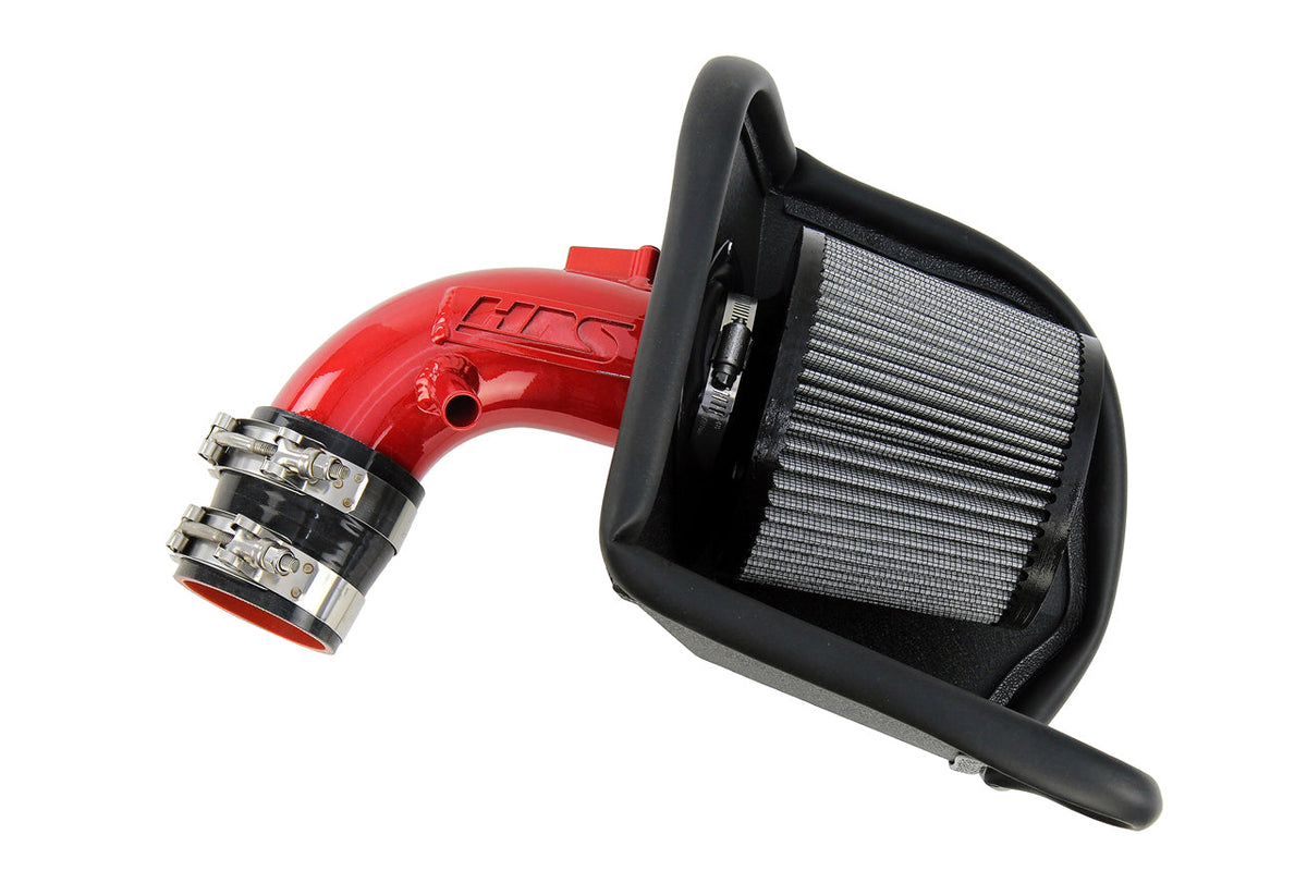 HPS Performance Air Intake Kit with Heat Shield Red 827-700R