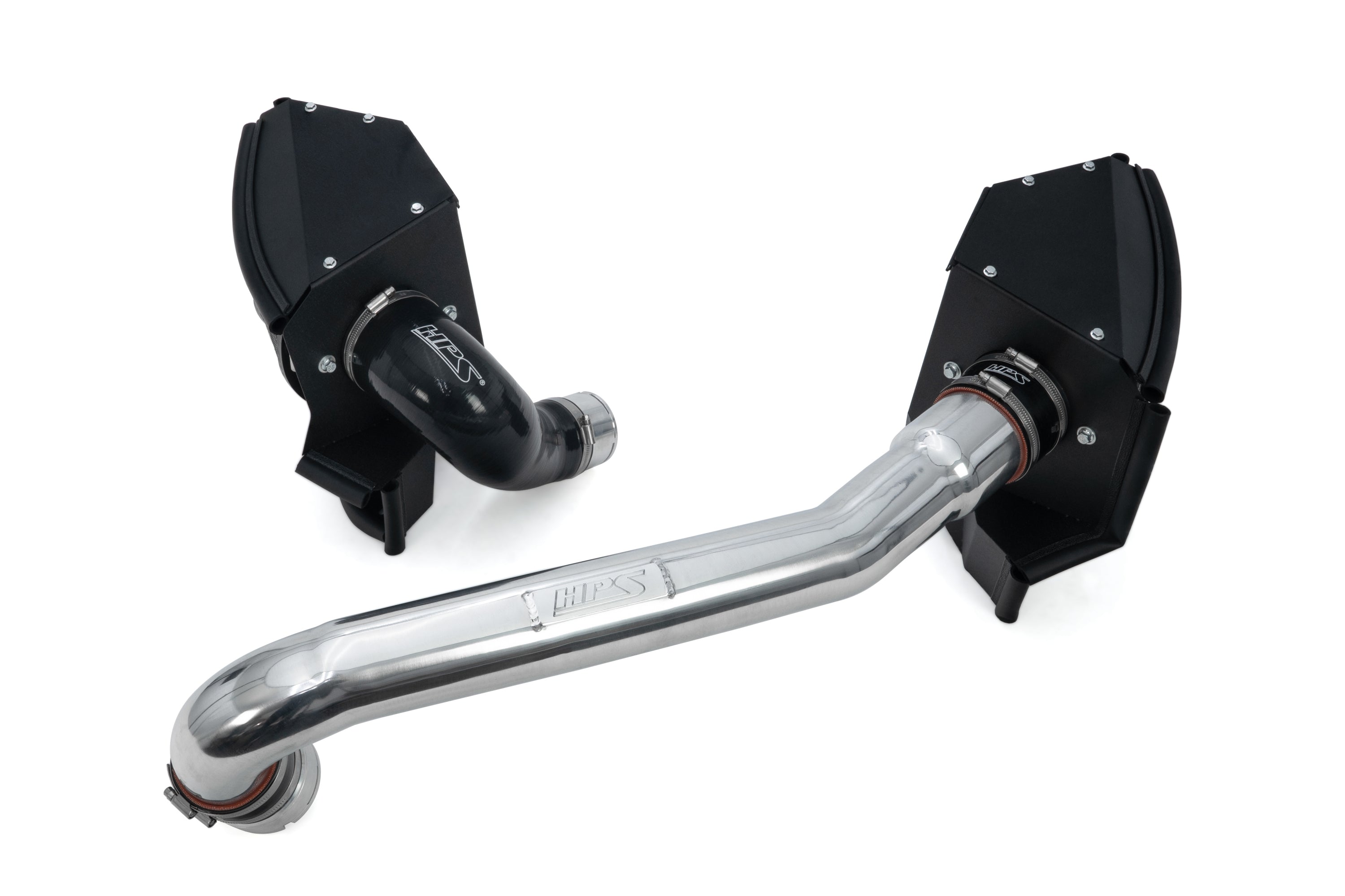 HPS Performance Air Intake Kit with Heat Shield Polished 827-772P