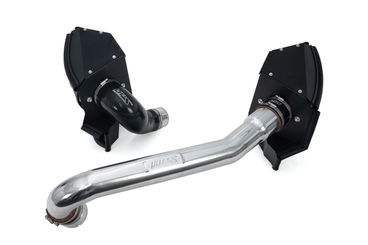 HPS Performance Air Intake Kit with Heat Shield Polished 827-772P