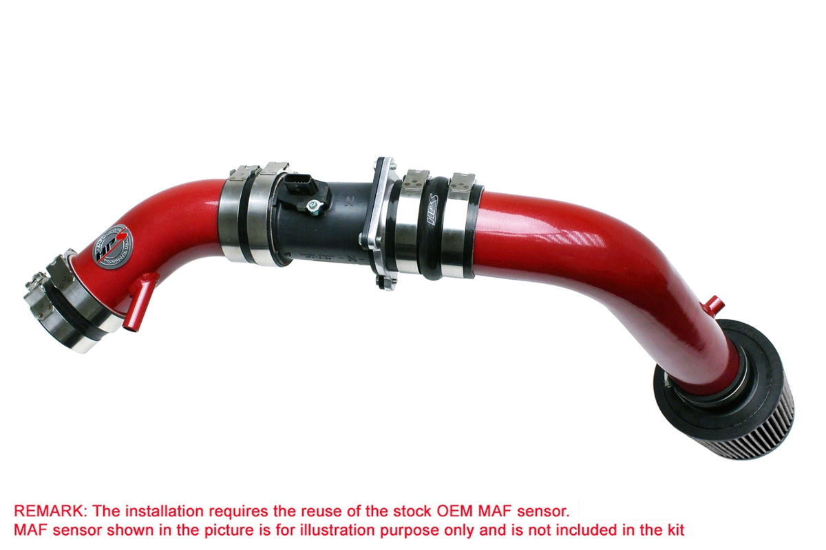 HPS Performance Cold Air Intake Kit Red 837-570R