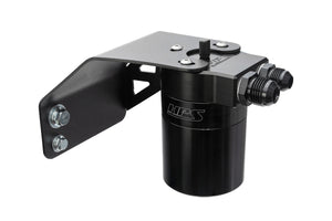 HPS Performance Billet Aluminum Oil Catch Can Kit Black 860-004WB