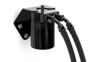 HPS Performance Billet Aluminum Oil Catch Can Kit Black 860-006WB