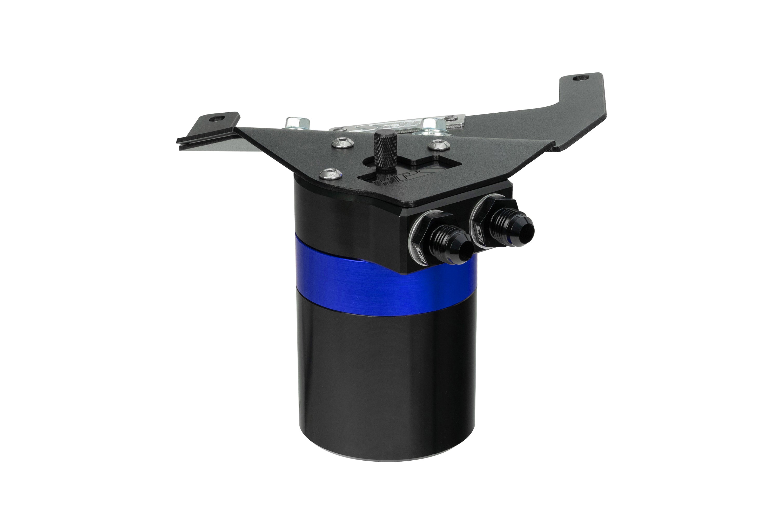HPS Performance Billet Aluminum Oil Catch Can Kit Blue 860-017BL